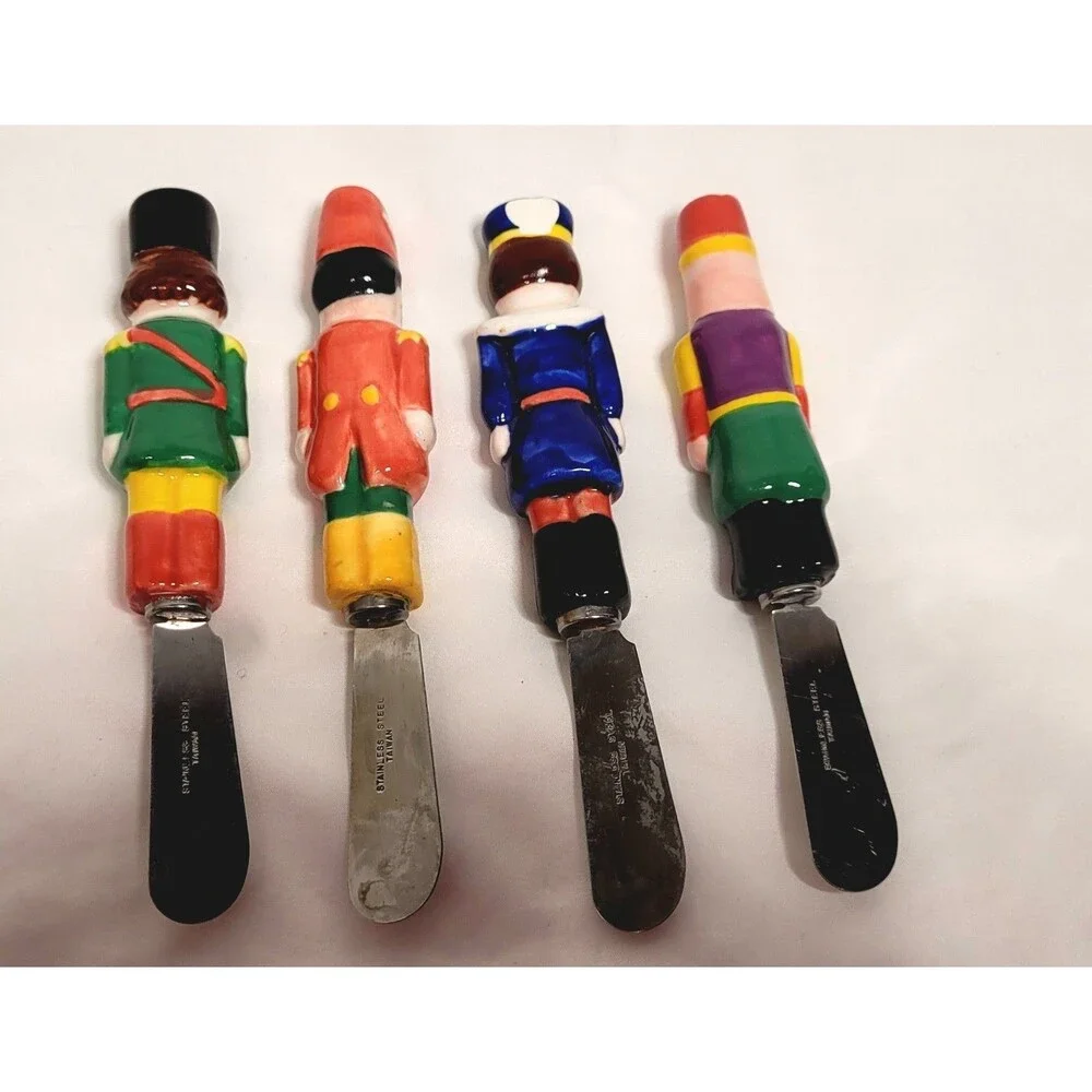 Nutcracker Christmas Spreaders Set Of 4